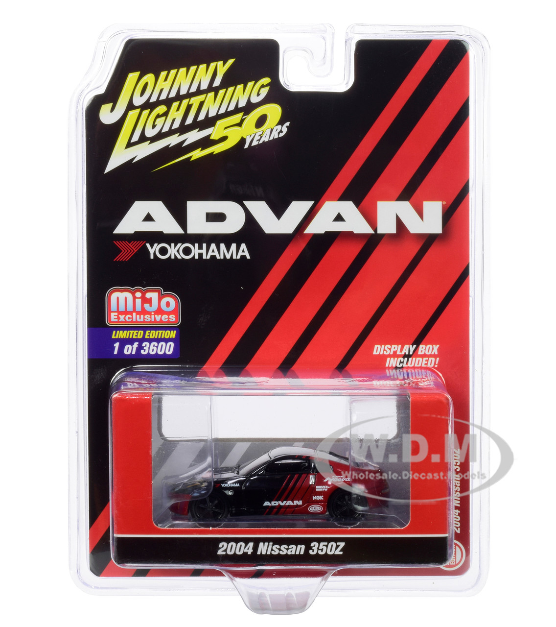 2004 Nissan 350Z ADVAN Yokohama "Johnny Lightning 50th Anniversary" Limited Edition to 3,600 pieces Worldwide 1/64 Diecast Model Car by Johnny Lightning diecast model