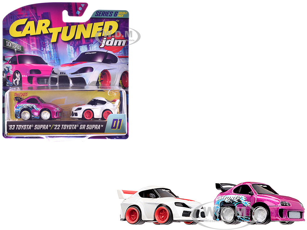"Sick Supras" Series 6 Toyota Double Pack Set of 2 Cars Diecast Model Cars by CarTuned diecast model