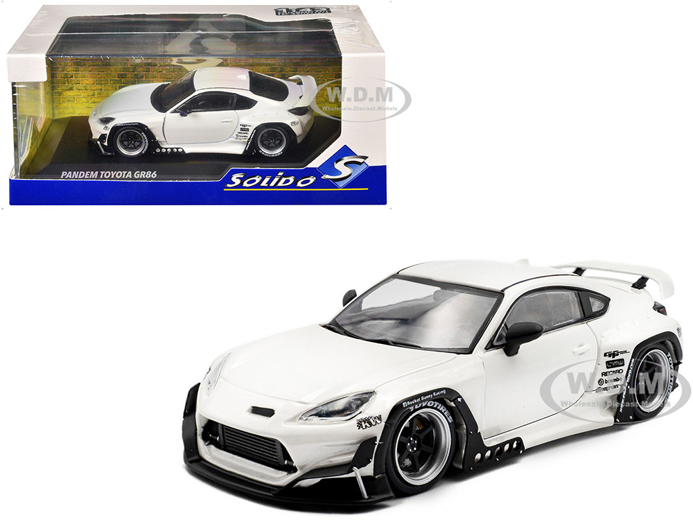 2022 Toyota Pandem GR86 White Metallic 1/43 Diecast Model Car by Solido diecast model