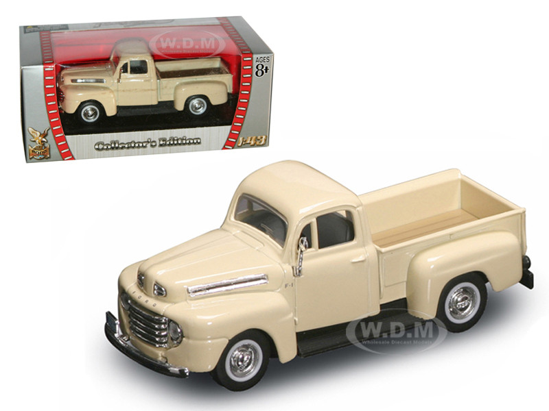 1948 Ford F-1 Pickup Truck Cream 1/43 Diecast Model Car by Road Signature diecast model