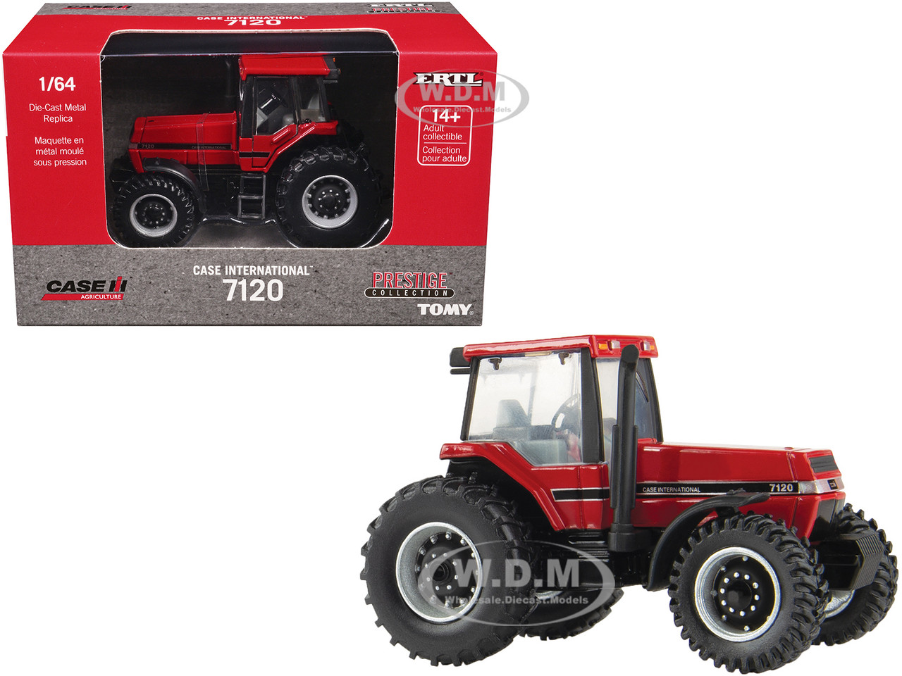 Case International 7120 Tractor Red "Prestige Collection" "Case Agriculture" Series 1/64 Diecast Model by ERTL TOMY diecast model