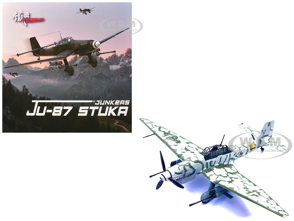 Junkers Ju 87G2 Stuka Bomber Aircraft "10.(Pz)/SG 2 Immelmann, Markisch Friedland, Pomerania" (1945) German Luftwaffe "Wing" Series 1/72 Diecast Model by Panzerkampf diecast model