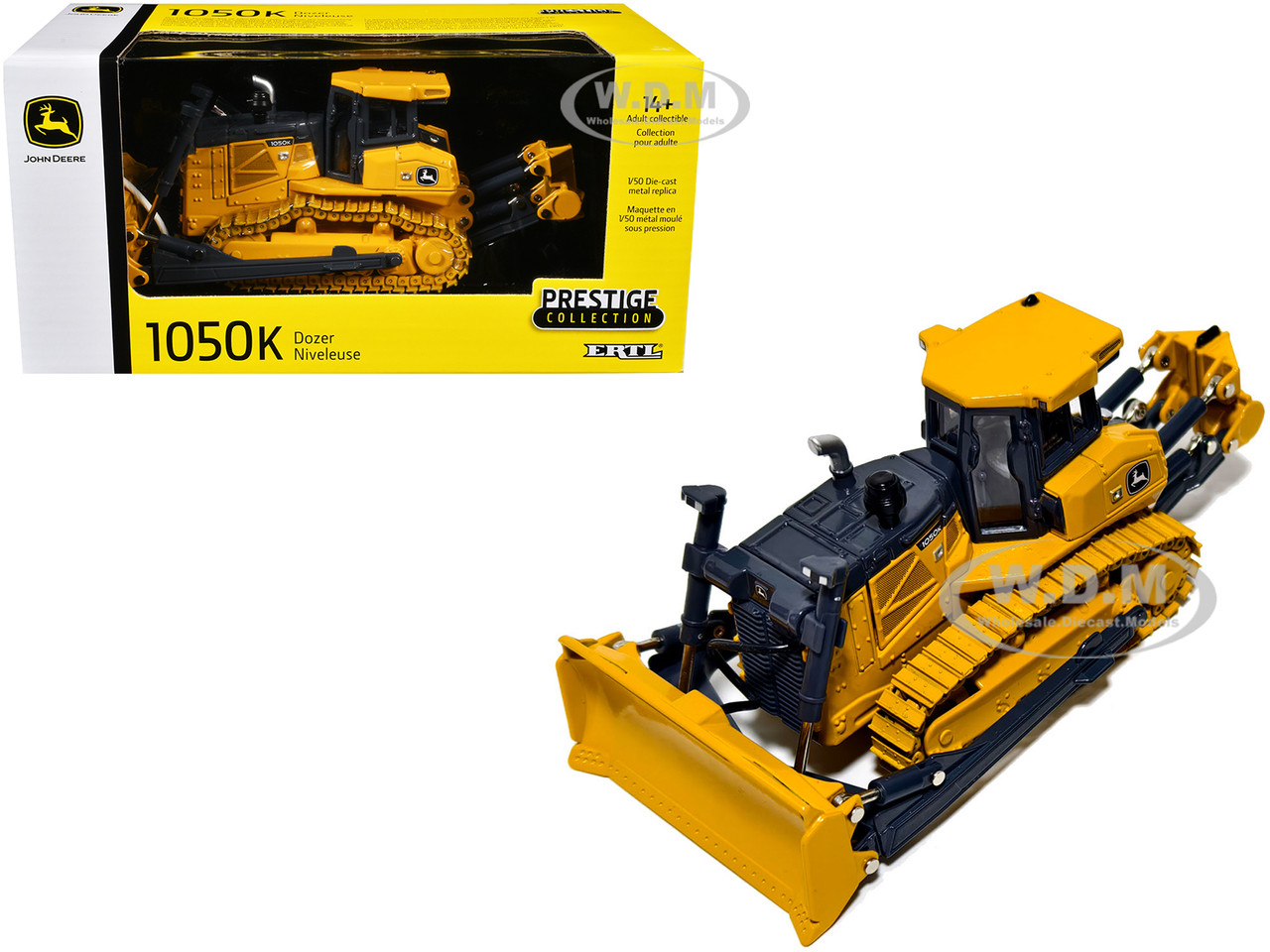 John Deere 1050K Dozer Yellow "Prestige Collection" Series 1/50 Diecast Model by ERTL TOMY diecast model