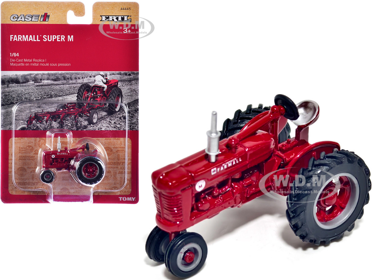 Farmall Super M Narrow Front Tractor Red 1/64 Diecast Model by ERTL TOMY diecast model