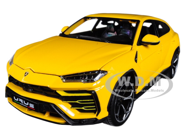 Lamborghini Urus Yellow 1/18 Diecast Model Car by Bburago diecast model