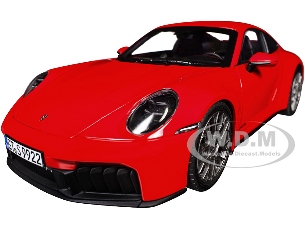 2024 Porsche 911 Carrera 4 GTS Guards Red 1/18 Diecast Model Car by Norev diecast model