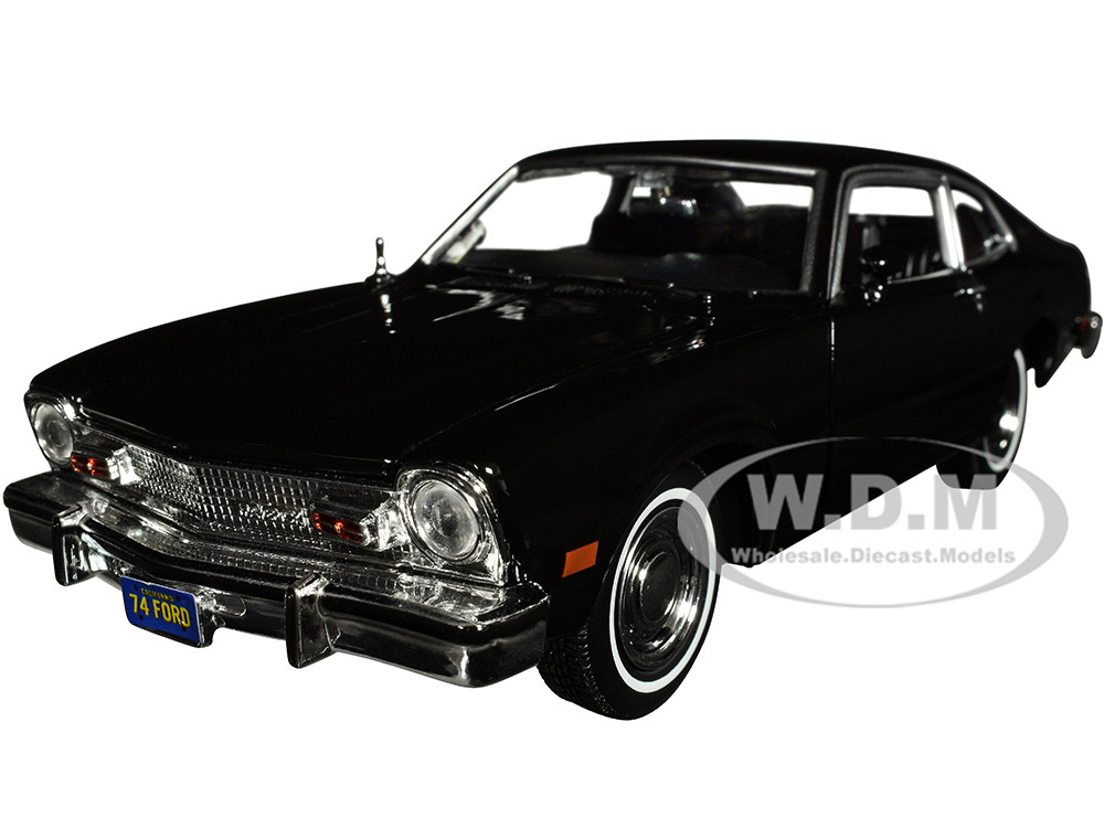 1974 Ford Maverick Black "Forgotten Classics" Series 1/24 Diecast Model Car by Motormax diecast model