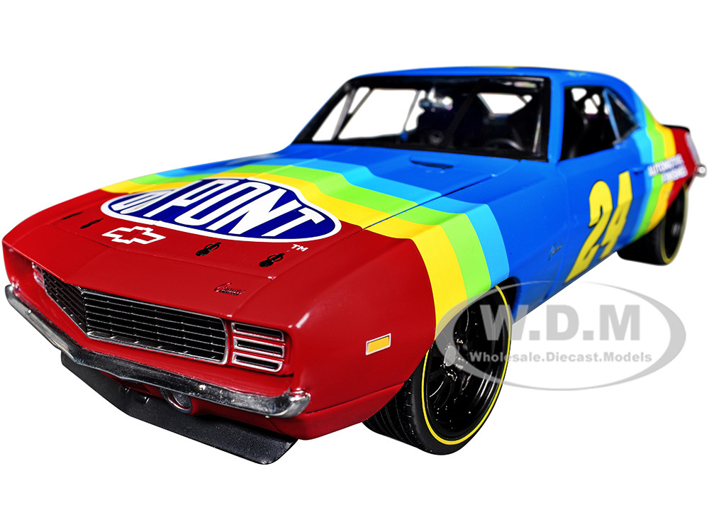 Highway 61 1:18 1969 Chevrolet Camaro number 24 Jeff Gordon Hendrick Motorsports first-win tribute model