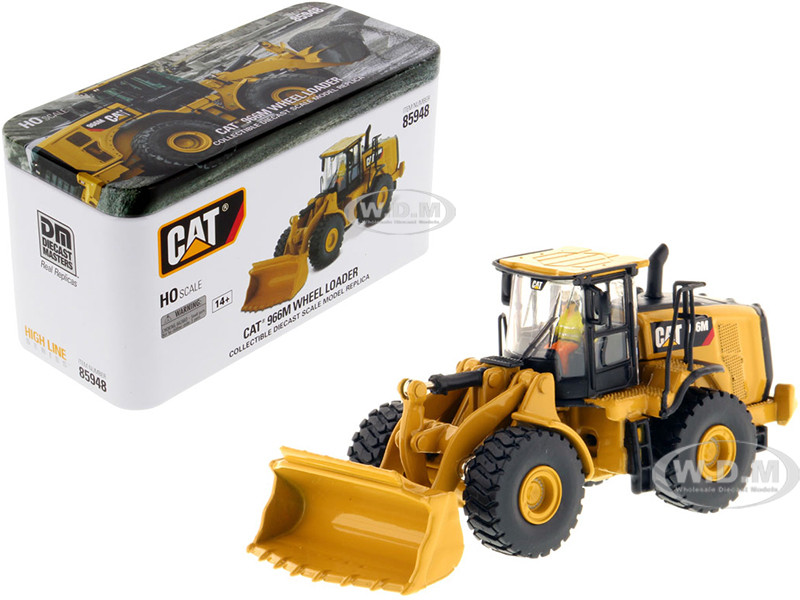 CAT Caterpillar 966M Wheel Loader with Operator "High Line" Series 1/87 (HO) Diecast Model by Diecast Masters diecast model