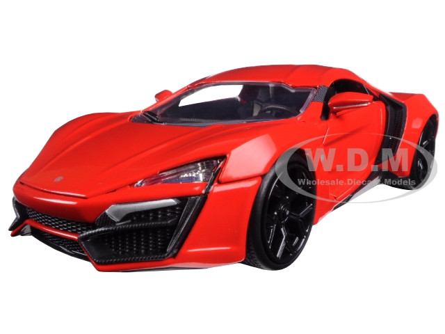 Lykan Hypersport Red "Fast & Furious 7" (2015) Movie 1/24 Diecast Model Car by Jada diecast model