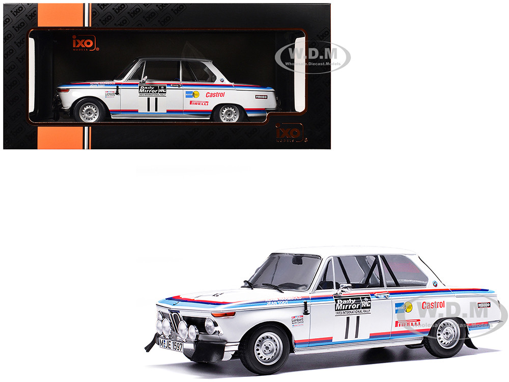BMW 2002 #11 Achim Warmbold - Jean Todt "RAC Rally" (1973) 1/18 Diecast Model Car by IXO Models diecast model