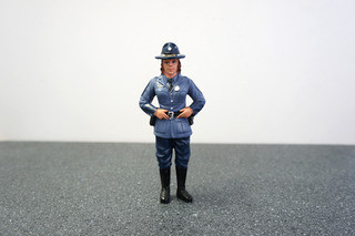 State Trooper Sharon Figure For 1:24 Diecast Model Cars by American Diorama diecast model