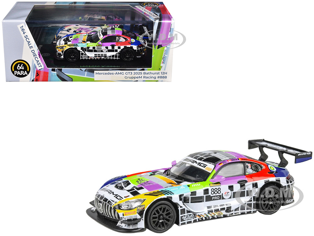 Mercedes-AMG GT3 #888 Maro Engel - Mikael Grenier - Maxime Martin "GruppeM Racing" "Bathurst 12 Hour" (2025) 1/64 Diecast Model Car by Paragon Models diecast model