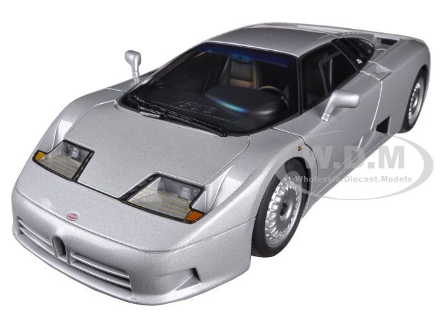 Bugatti EB110 GT Silver 1/18 Diecast Car Model by Autoart diecast model