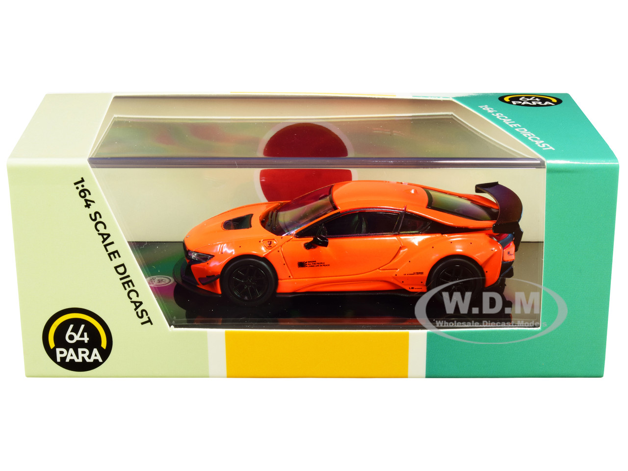 BMW i8 Liberty Walk Orange 1/64 Diecast Model Car by Paragon Models diecast model