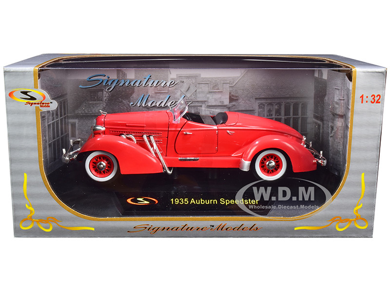 1935 Auburn Speedster Coral Red 1/32 Diecast Model Car by Signature Models diecast model