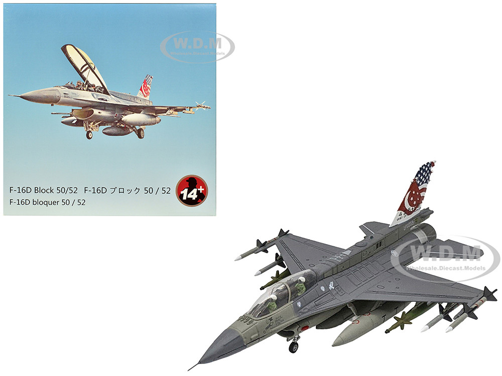 General Dynamics F-16D Fighting Falcon Fighter Aircraft "425th Fighter Squadron, Best of Both Worlds, Peace Carvin II 25th Anniversary Livery, 56th Fighter Wing, Luke AFB" (2018) United States Air Force 1/72 Diecast Model Airplane diecast model