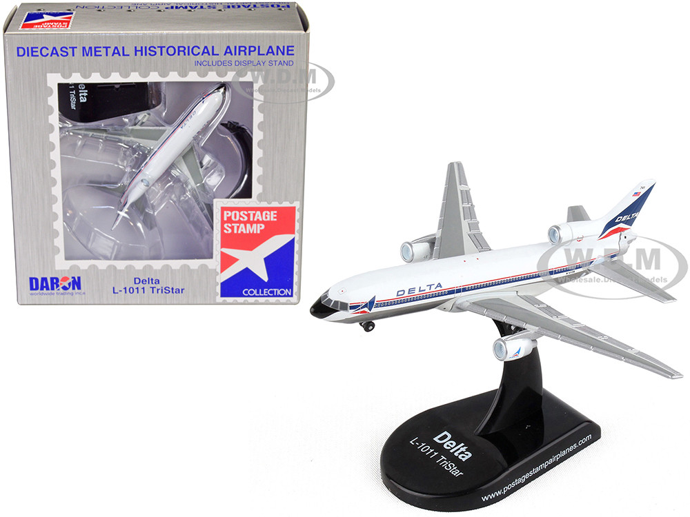 Lockheed L-1011 TriStar Commercial Aircraft "Delta Airlines" 1/500 Diecast Model Airplane by Postage Stamp diecast model