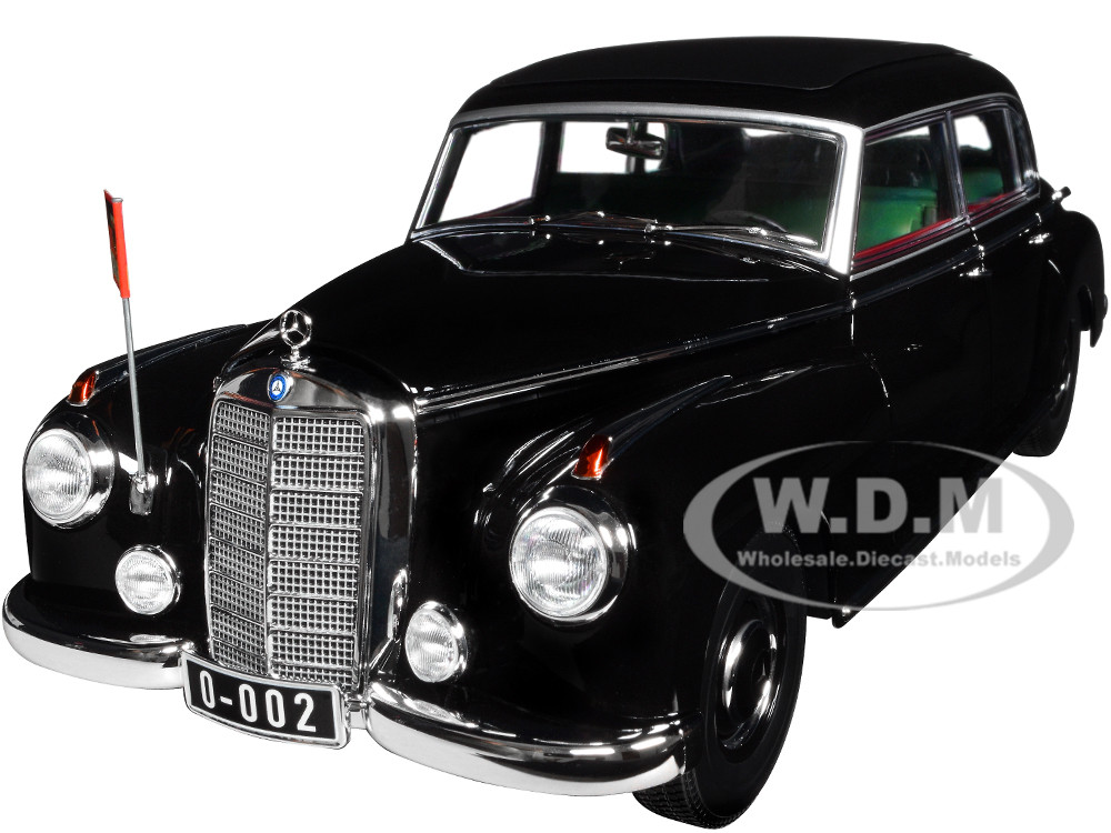 1955 Mercedes-Benz 300 Black "German Chancellor Konrad Adenauer" 1/18 Diecast Model Car by Norev diecast model