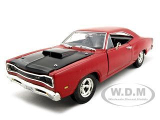 1969 Dodge Coronet Super Bee Red 1/24 Diecast Model Car by Motormax diecast model