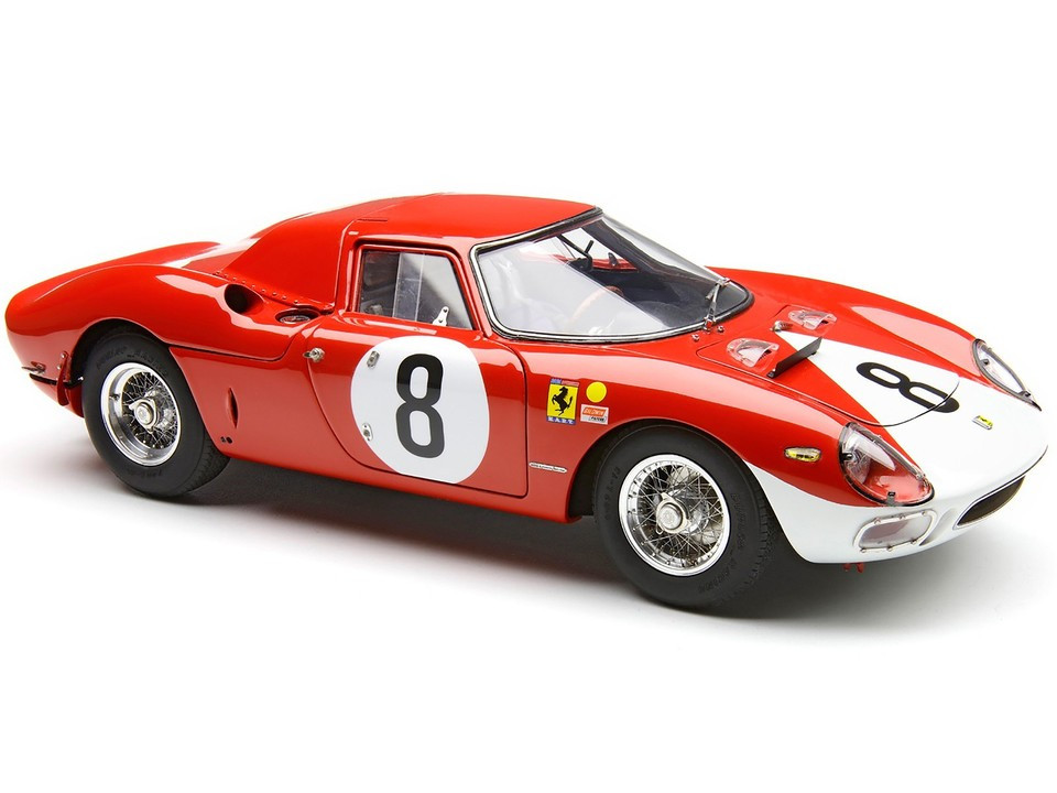 Ferrari 250 LM #8 John Surtees - Lorenzo Bandini "N.A.R.T." 2nd Place "12 Hours of Reims" (1964) Limited Edition to 1500 pieces Worldwide 1/18 Diecast Model Car by CMC diecast model