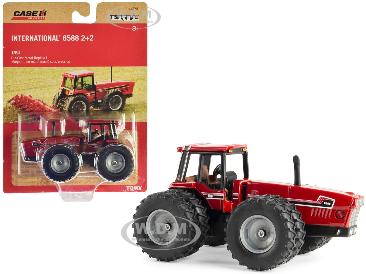 International Harvester 6588 2+2 Tractor Red "Case IH Agriculture" Series 1/64 Diecast Model by ERTL TOMY diecast model