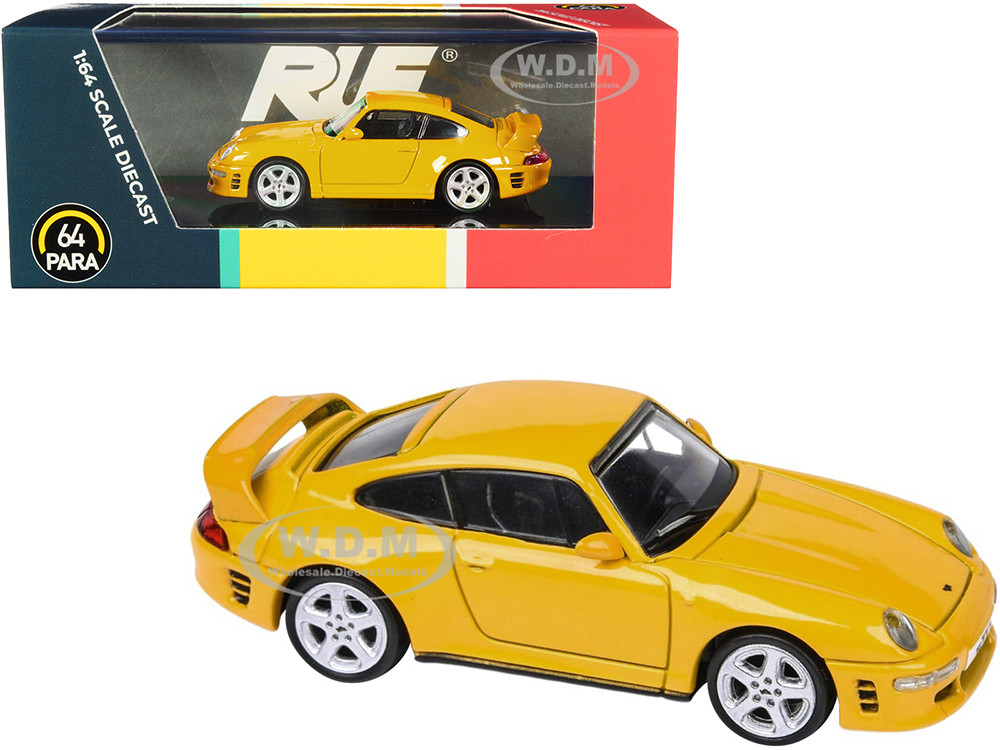 RUF CTR2 Blossom Yellow 1/64 Diecast Model Car by Paragon Models diecast model