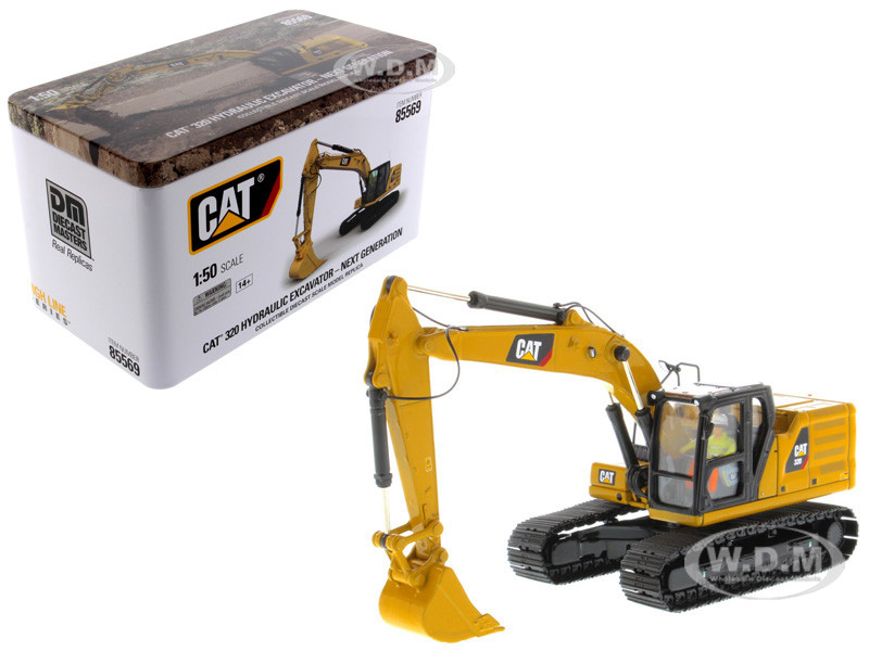 CAT Caterpillar 320 Hydraulic Excavator with Operator High Line Series 1/50 Diecast Model by Diecast Masters diecast model
