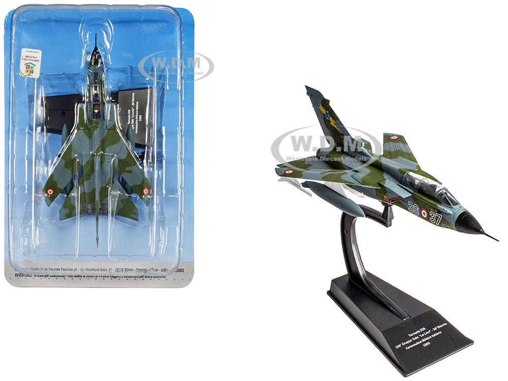 Panavia Tornado IDS Aircraft "156 Gruppo 'Le Linci' 36 Stormo" (1990) Aeronautica Militare Italiana (Italian Air Force) 1/100 Diecast Model by Hachette Collections diecast model