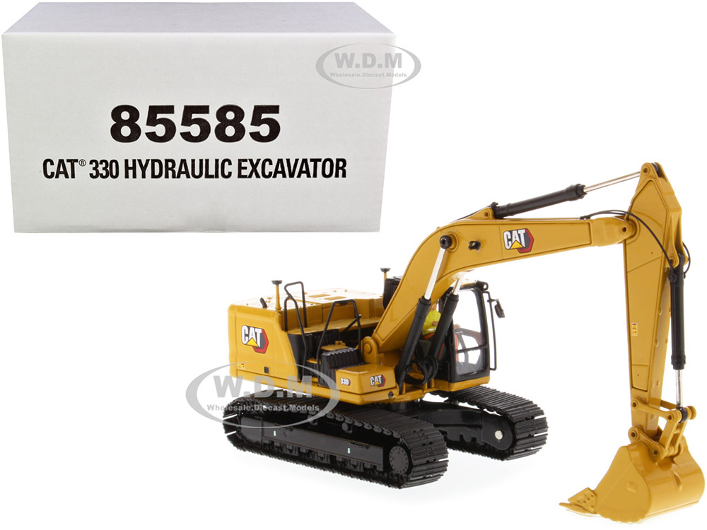 Cat Caterpillar 330 Hydraulic Excavator Next Generation with Operator "High Line Series" 1/50 Diecast Model by Diecast Masters diecast model