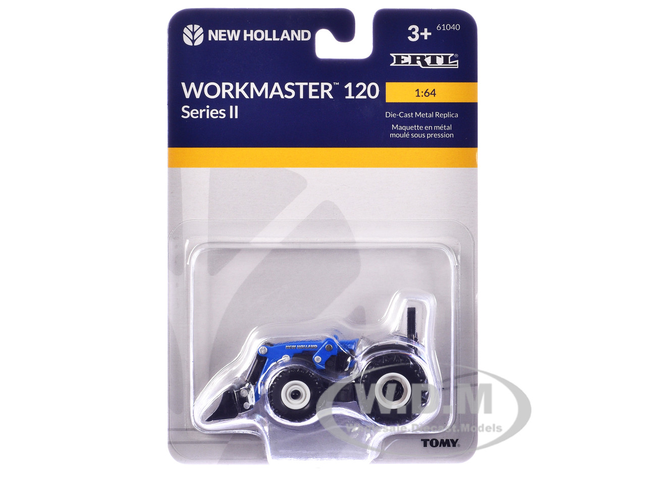 New Holland Workmaster 120 Series II Tractor Blue 1/64 Diecast Model by ERTL TOMY diecast model