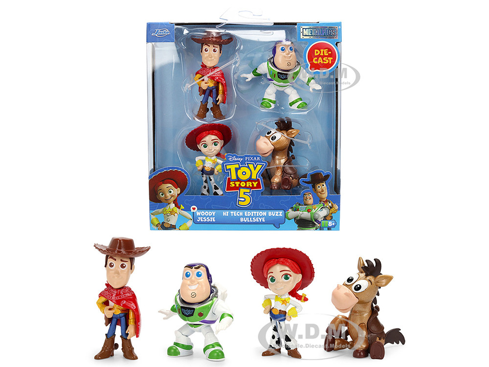 Set of 4 Diecast Figures "Toy Story 5" (2026) Movie "Metalfigs" Series Diecast models by Jada diecast model