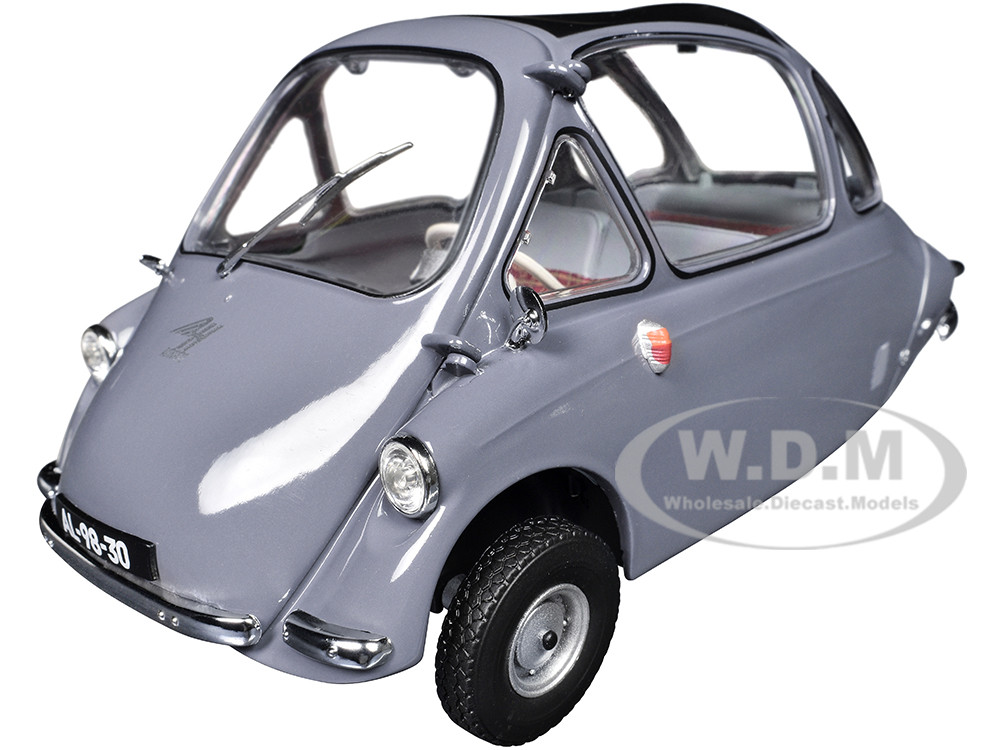 Heinkel Kabine "Bubble Car" Troy Gray 1/18 Diecast Model Car by Oxford Diecast diecast model