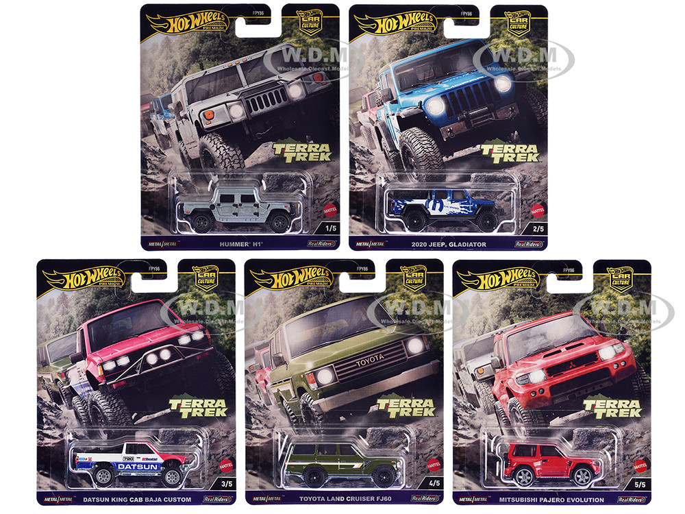 "Terra Trek" 5 piece Set "Car Culture" 2024 Series C Diecast Model Cars by Hot Wheels diecast model
