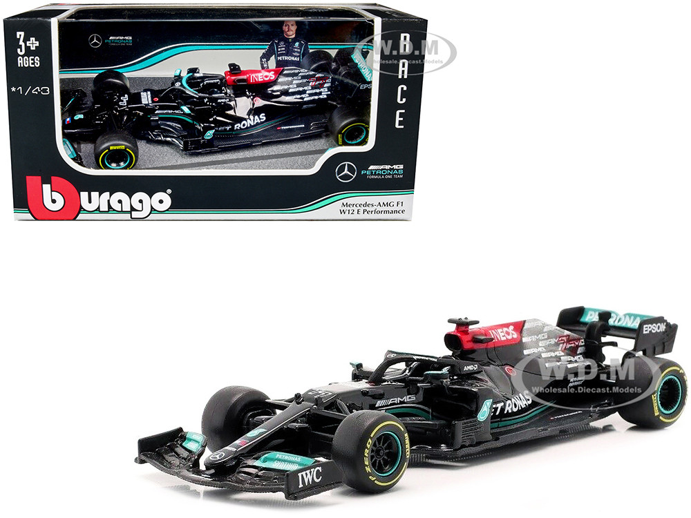 Mercedes-AMG F1 W12 E Performance #77 Valterri Bottas F1 Formula One (2021) 1/43 Diecast Model Car by Bburago diecast model