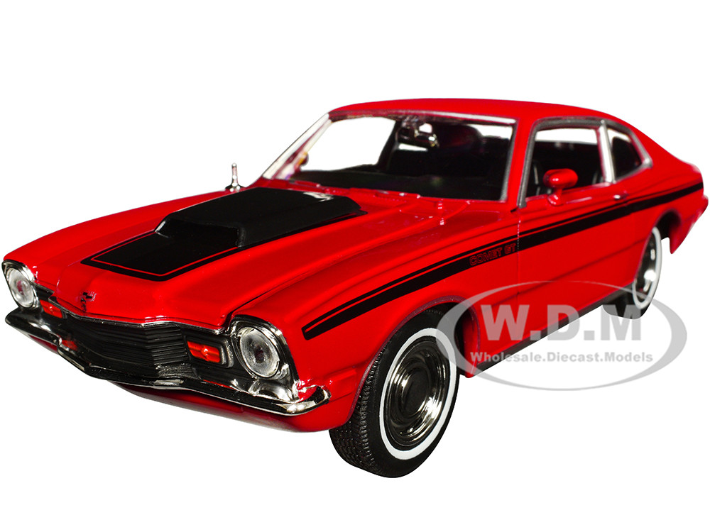 1971 Mercury Comet GT Red with Black Stripes "Forgotten Classics" Series 1/24 Diecast Model Car by Motormax diecast model