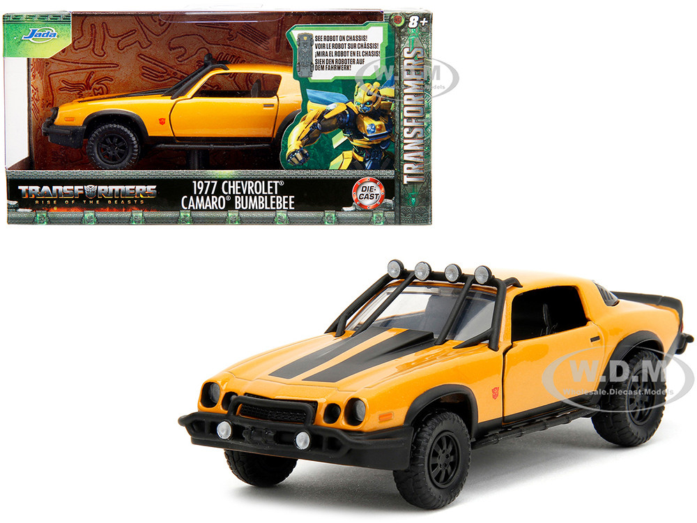 1977 Chevrolet Camaro Off-Road Version Yellow Metallic with Black Stripes "Transformers: Rise of the Beasts" (2023) Movie "Hollywood Rides" Series 1/32 Diecast Model Car by Jada diecast model