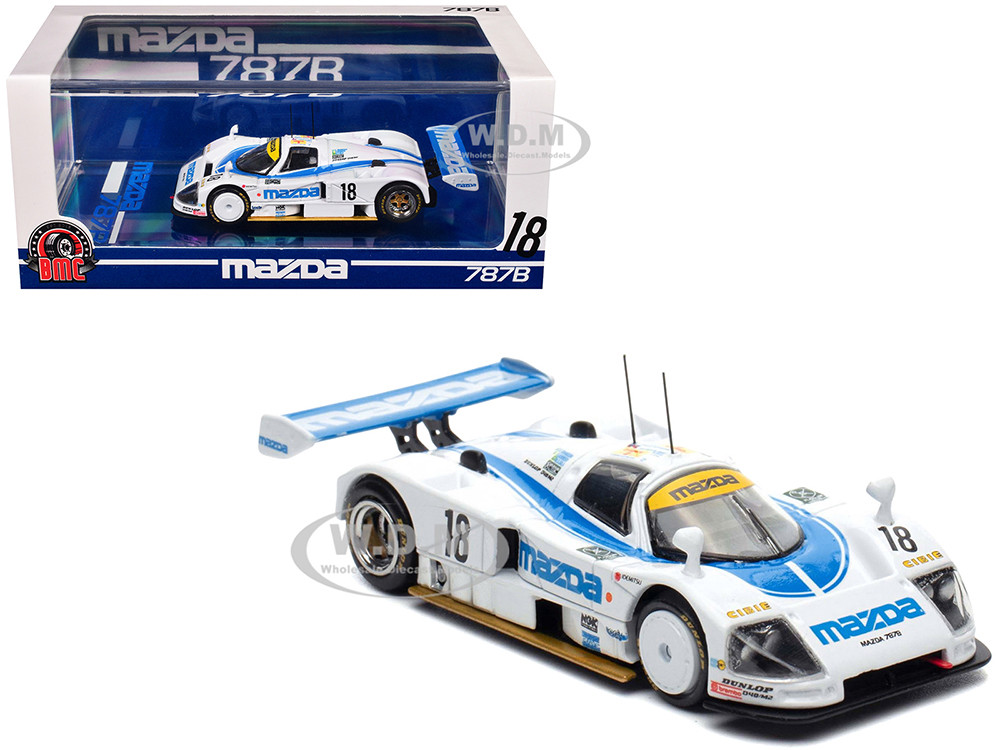 Mazda 787B #18 Stefan Johansson - David Kennedy - Maurizio Sandro Sala "Mazdaspeed" "24 Hours of Le Mans" (1991) 1/64 Diecast Model Car by BM Creations diecast model