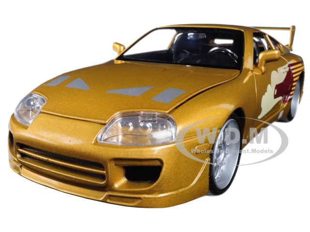 Slap Jack's Toyota Supra Gold "Fast & Furious" Movie 1/24 Diecast Model Car by Jada diecast model