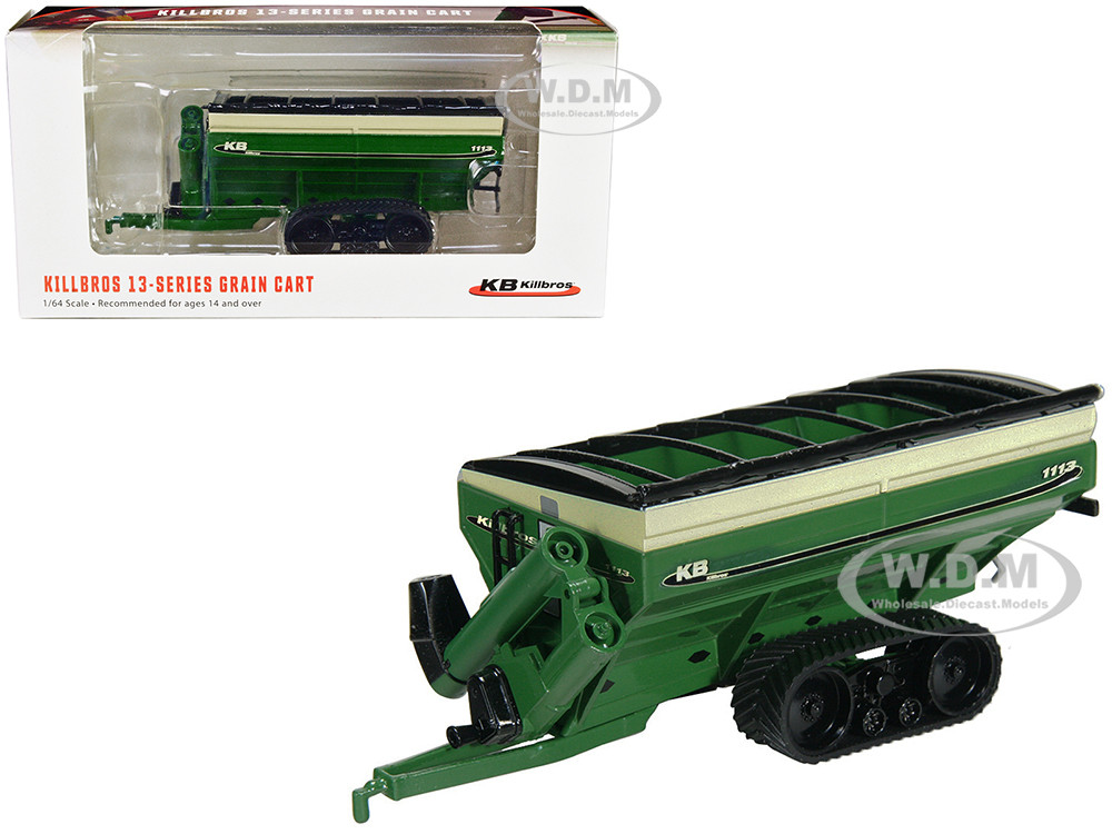 Killbros 1113 Grain Cart with Tracks Green 1/64 Diecast Model by SpecCast diecast model