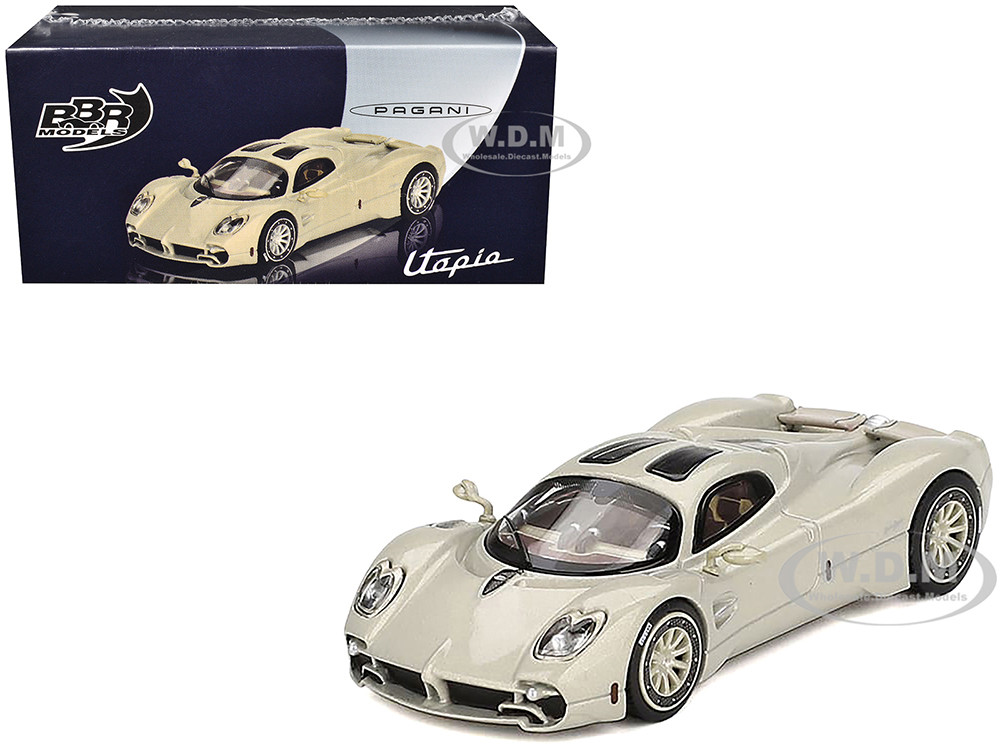 Pagani Utopia Presentation Grigio Rinascimento Silver 1/64 Diecast Model Car by BBR diecast model