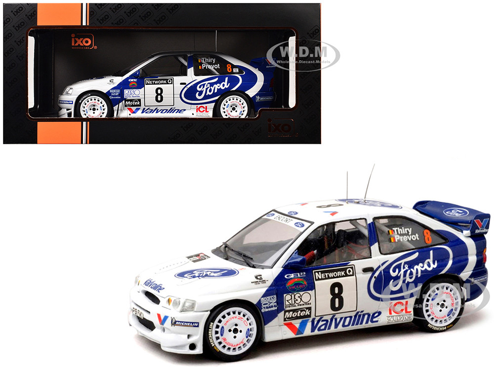 Ford Escort WRC #8 Bruno Thiry - Stephane Prevot 3rd Place "RAC Rally" (1998) 1/18 Diecast Model Car by IXO Models diecast model