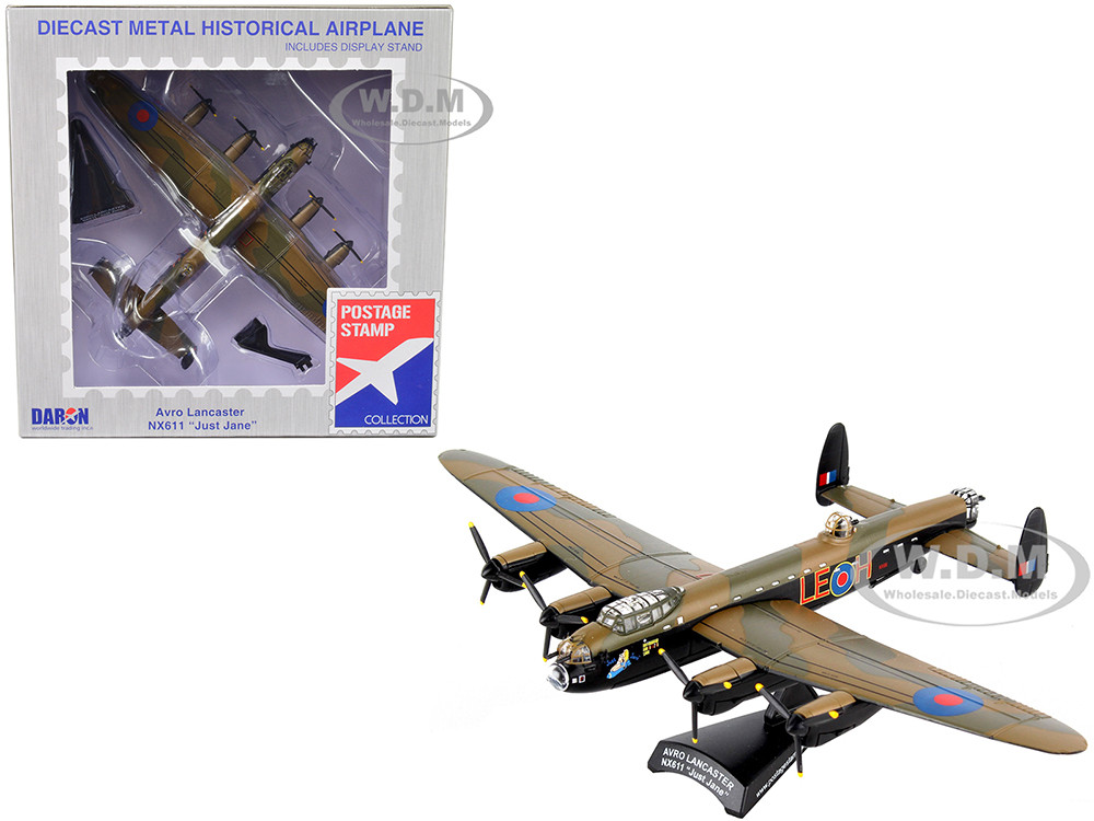 Avro Lancaster NX611 Bomber Aircraft "Just Jane - Royal Air Force" 1/150 Diecast Model Airplane by Postage Stamp diecast model