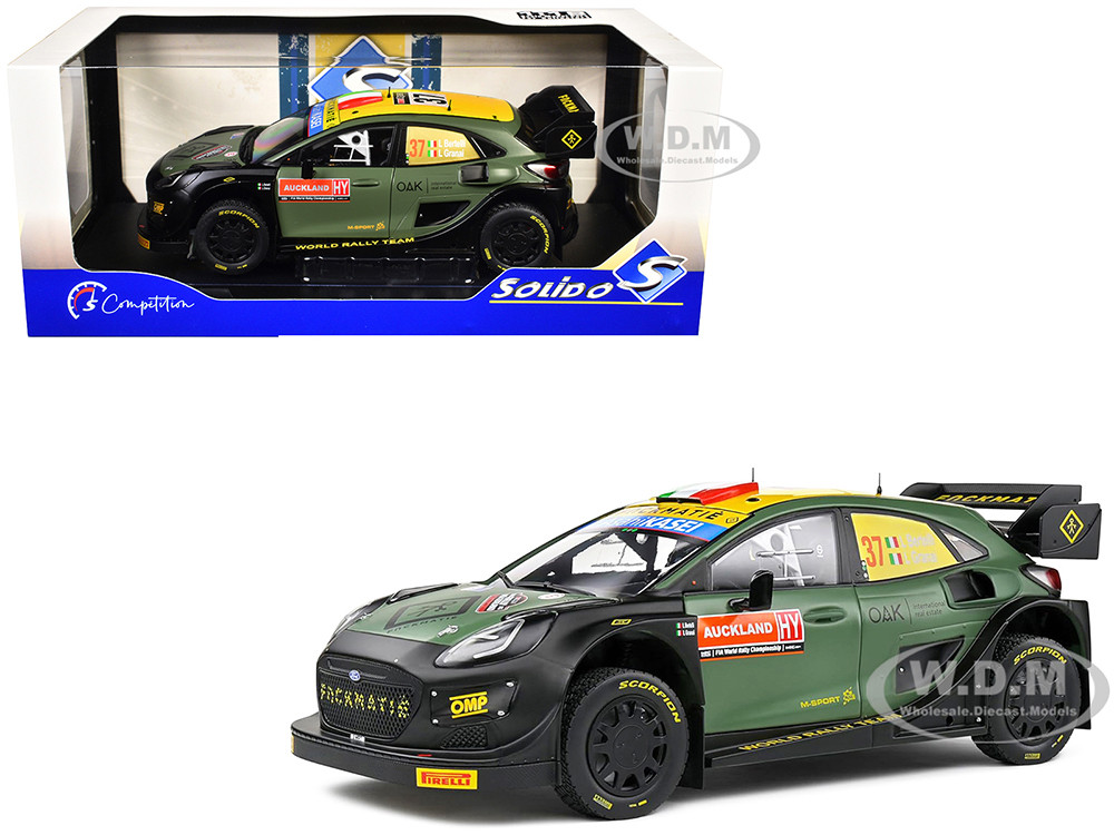 Ford Puma Rally1 Hybrid #37 Lorenzo Bertelli - Lorenzo Granai "Rally New Zealand" (2022) "Competition" Series 1/18 Diecast Model Car by Solido diecast model