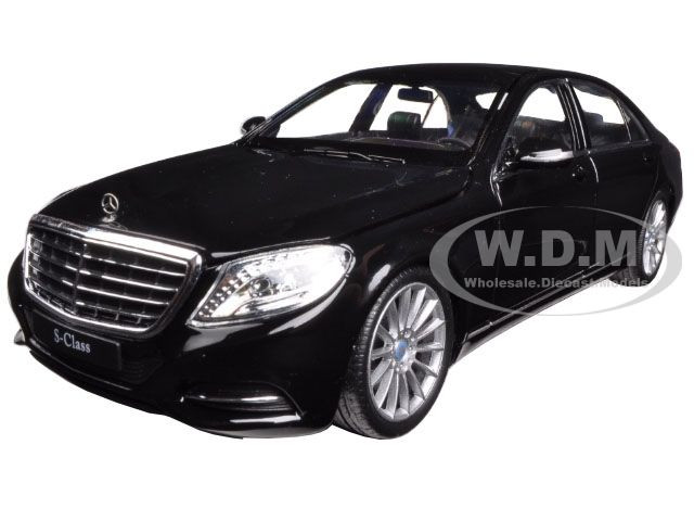Mercedes Benz S Class with Sunroof Black "NEX Models" 1/24 Diecast Model Car by Welly diecast model