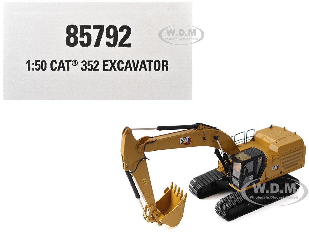 CAT Caterpillar 352 Next Generation Excavator Yellow "High Line" Series 1/50 Diecast Model by Diecast Masters diecast model