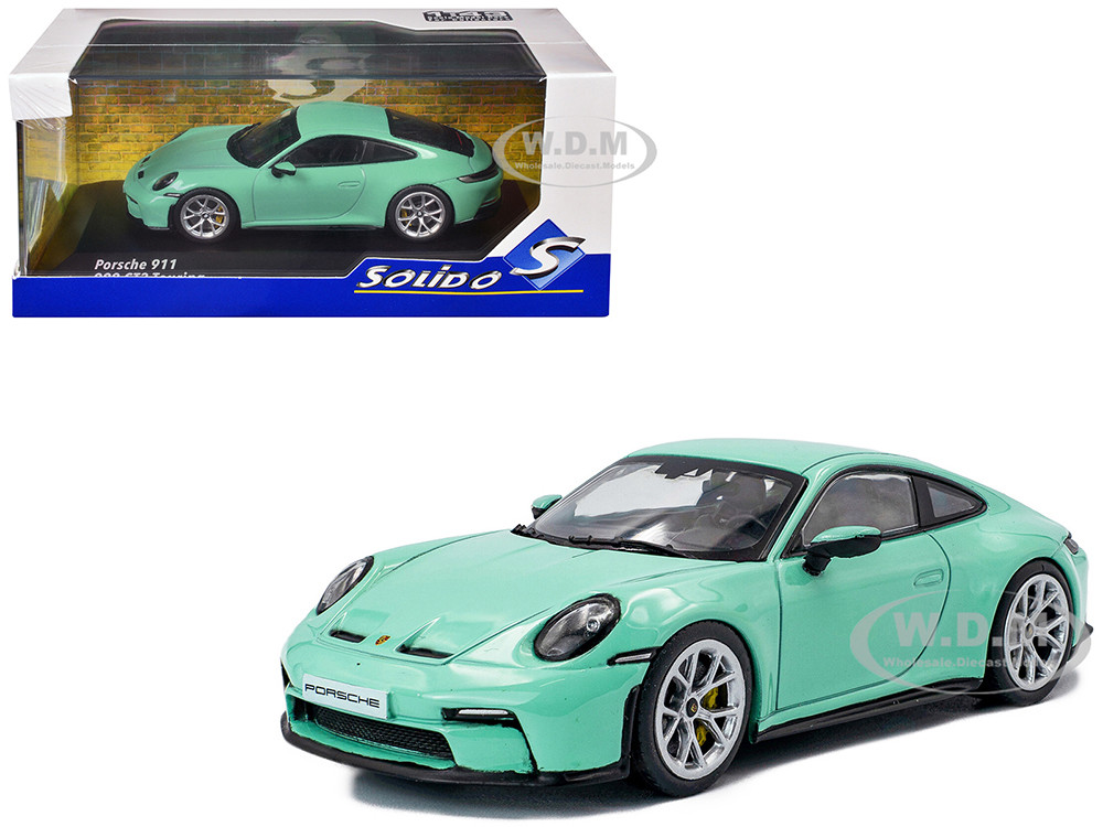 2023 Porsche 911 (992) GT3 Touring Mint Green 1/43 Diecast Model Car by Solido diecast model