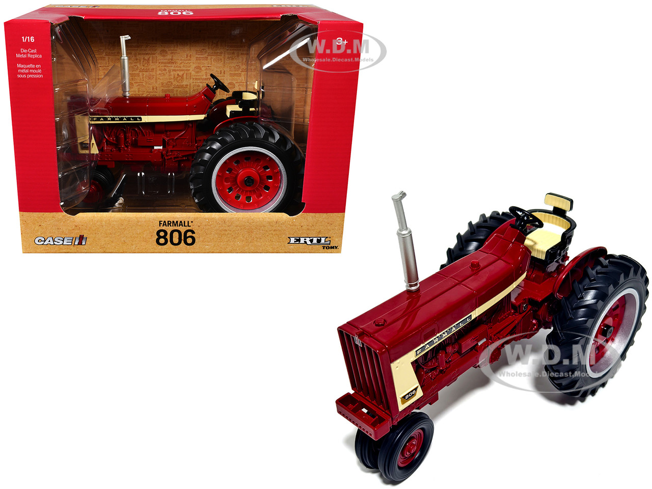 Farmall 806 Tractor Red 1/16 Diecast Model by ERTL TOMY diecast model