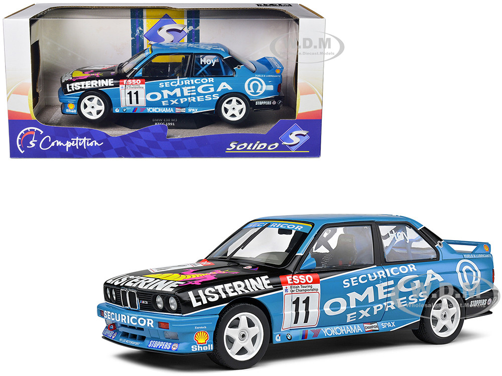 BMW E30 M3 #11 Will Hoy Winner "BTCC (British Touring Car Championship)" (1991) "Competition" Series 1/18 Diecast Model Car by Solido diecast model