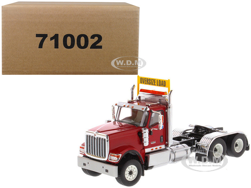 International HX520 Day Cab Tandem Tractor Red 1/50 Diecast Model by Diecast Masters diecast model